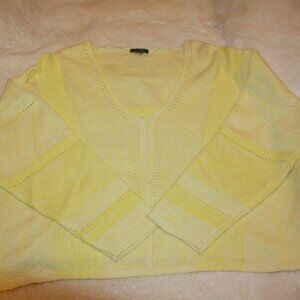 Yellow plus size sweater